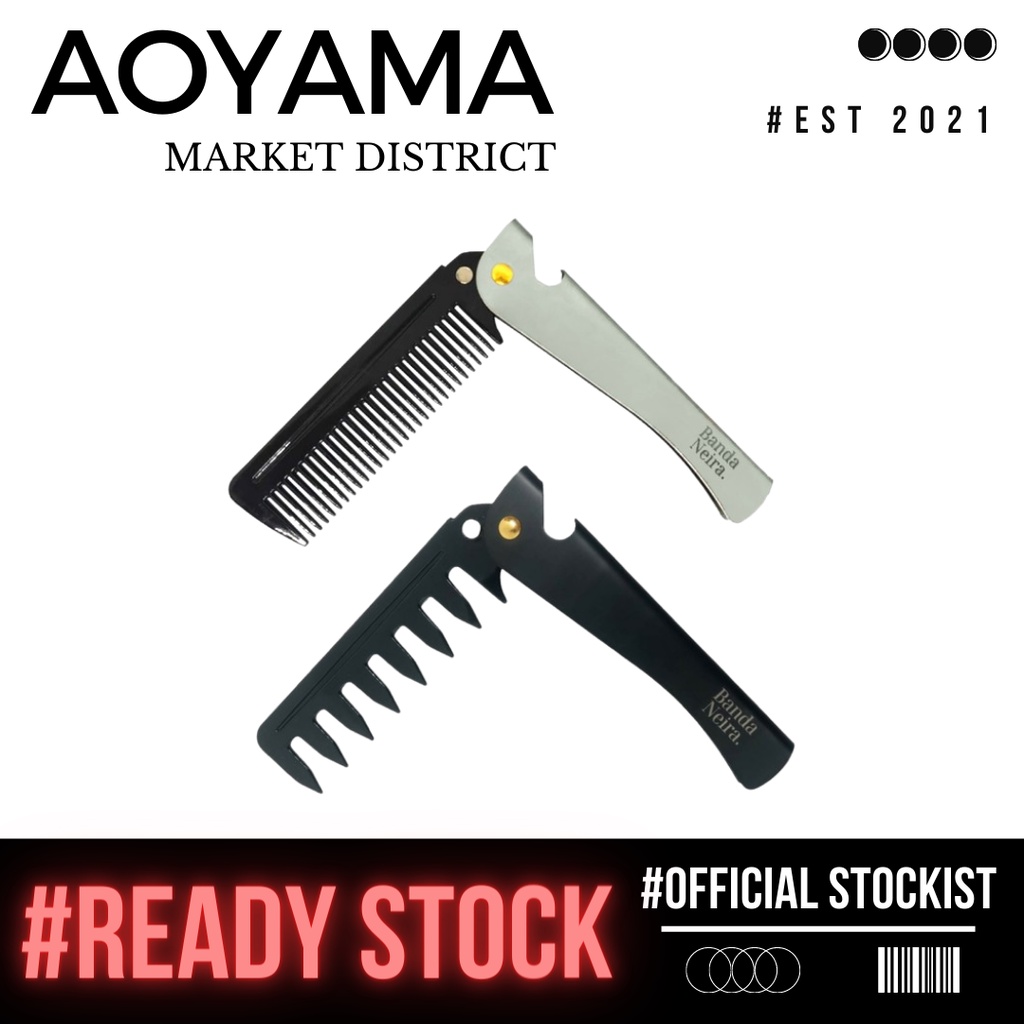 The Mason Steel Folding Comb / Sisir Lipat by Banda Neira Grooming