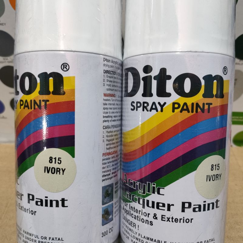 Pilok Pilox Cat Semprot Diton Ivory Putih Gading Glossy 815 300cc Spray Paint