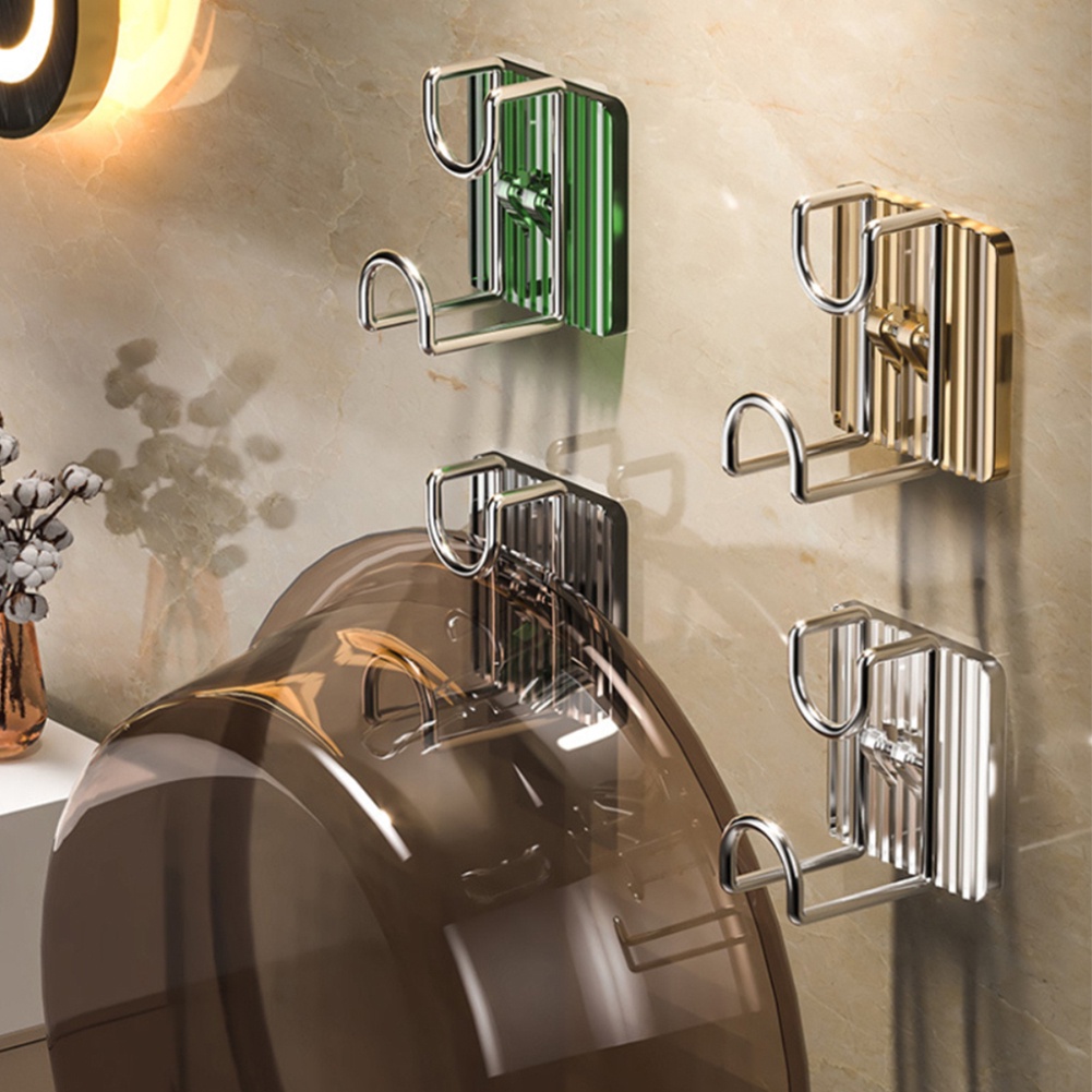 Rak Penyimpanan Wastafel, Rak Wastafel Kamar Mandi, Rak Penyimpanan Stainless Berperekat, Kait Dinding Bebas Lubang, Aksesori Penyimpanan Wastafel Kamar Mandi