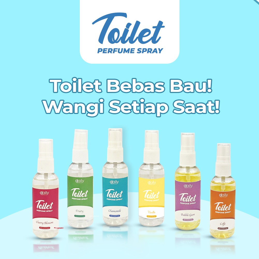 SPRAY PENGHILANG BAU TOILET WC KAMAR MANDI - DAILY PERFUME TOILET AMPUH HILANGKAN BAU 60ml