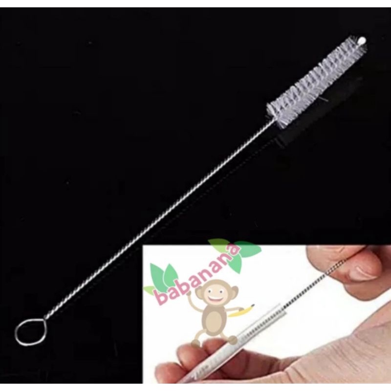 Sikat Pembersih Dot Bayi Sedotan Brush Stainless Steel Straw Sikat