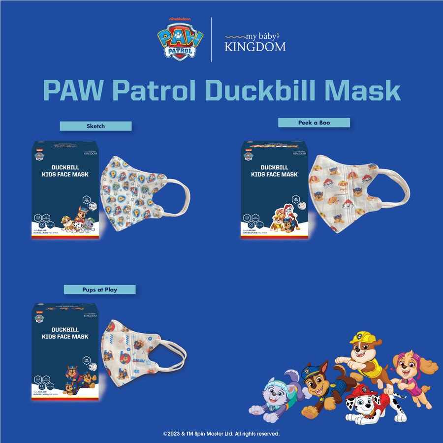 My Baby Kingdom PAW Patrol Masker Anak Duckbill / Flat