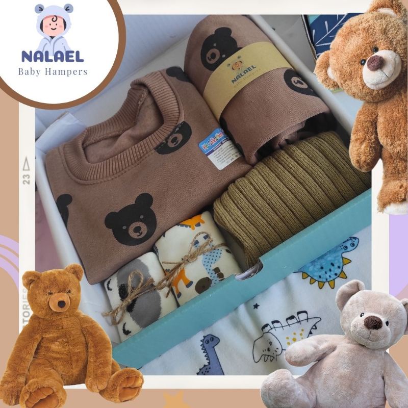 NALAEL hampers bayi kado lahiran bayi laki laki dan perempuan unisex  bermanfaat SIMPLE SWEATER series (COD/Pay Later)