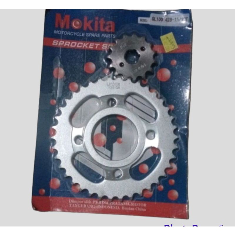 Gir Gear set Depan belakang GL CB 100 GL100 CB100 15-38 Girset gear set sprocket