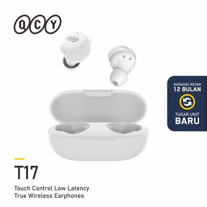 QCY T17 TWS ENC WIRELESS EARPHONE - WHITE