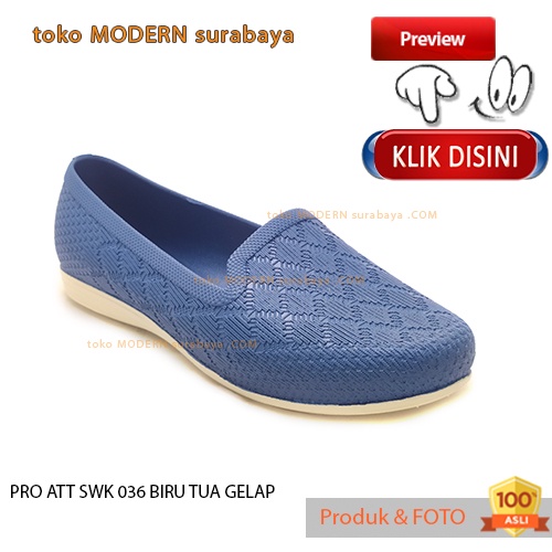 Sepatu Wanita casual sepatu slip on karet PRO ATT SWK 036