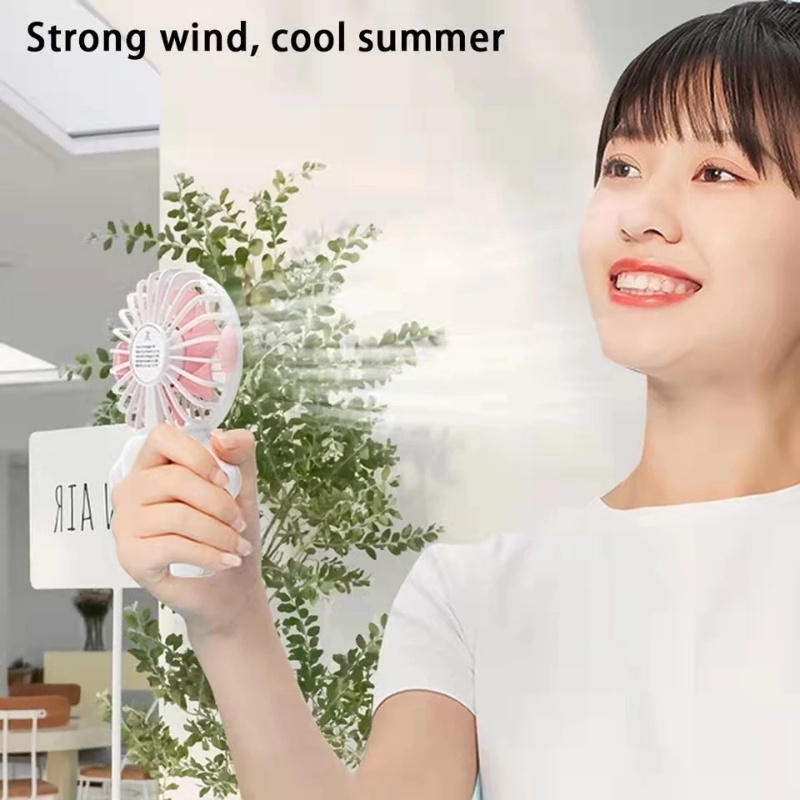 Kipas Astronot Mini Dengan Phone Holder Handheld USB Charging Fans Three-speed Adjustable Cooler Portable Alat Listrik Kecil Cocok Sekolah Kantor Traveling