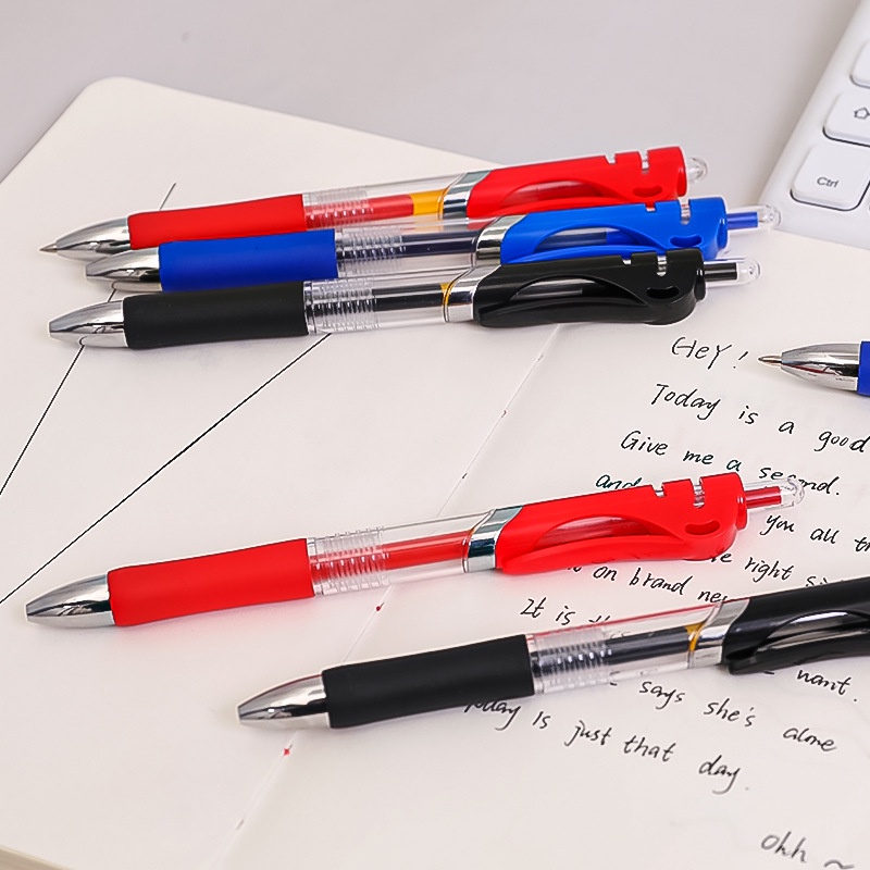 HZ Pulpen Gel Ink 0.5mm Standar Pulpen Alat Tulis Kantor Sekolah Pena Pen Pencet Tinta Cair