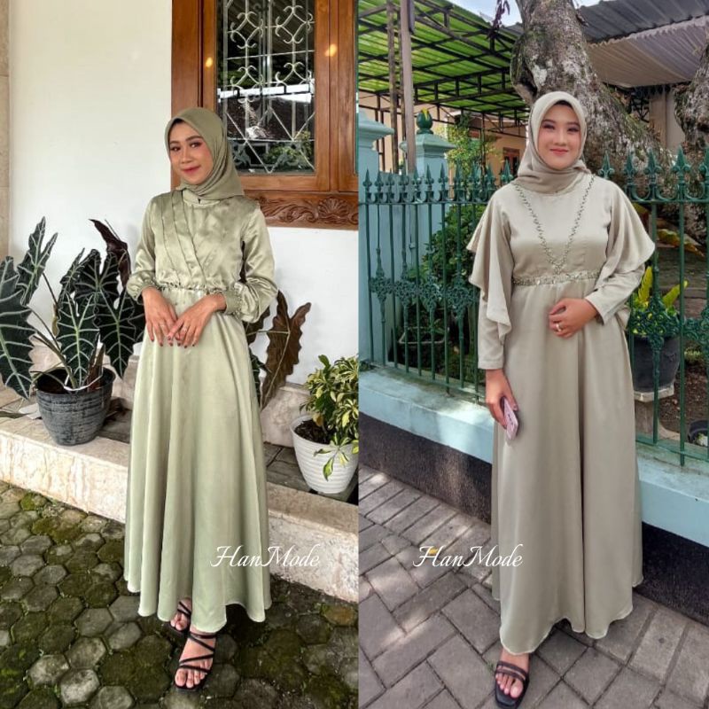 Tyasa Dress by HanMode, Dress kondangan, Gaun kondangan, Dress Bridesmaid, Gaun Bridesmaid, gaun pol