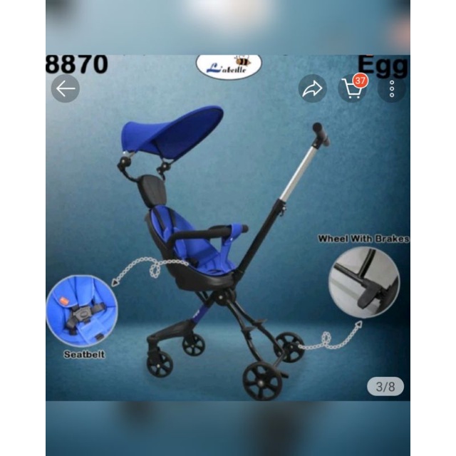 STROLLER LABEILLE EGG NEW/BARU/GRESS
