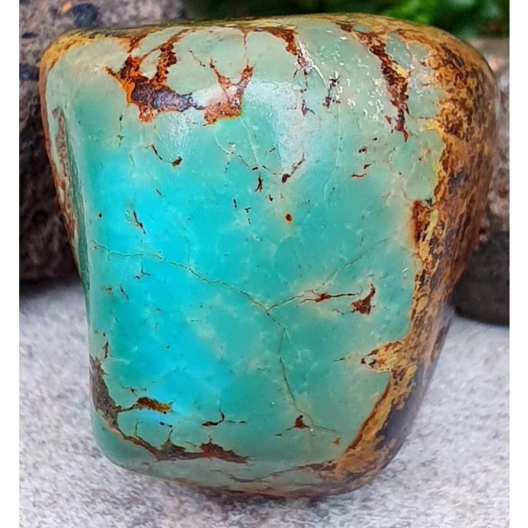 natural [ ROUGH PYRUS PERSIA FULL DAGING] bahan bongkahan pirus persia untuk emban cincin pria wanit