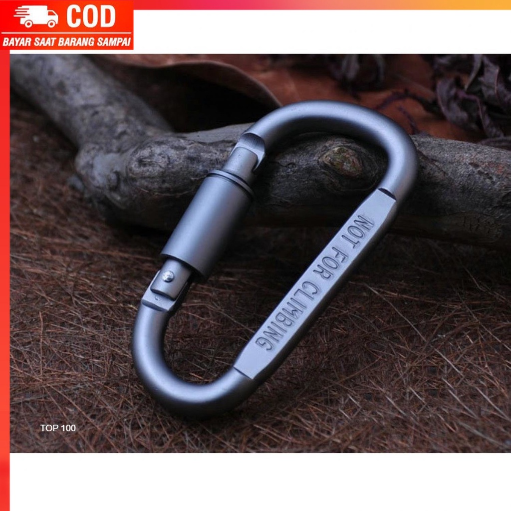 ( 100% BARANG ORI ) LIXADA Quickdraw Carabiner Gantungan Tas Aluminium - AT7600