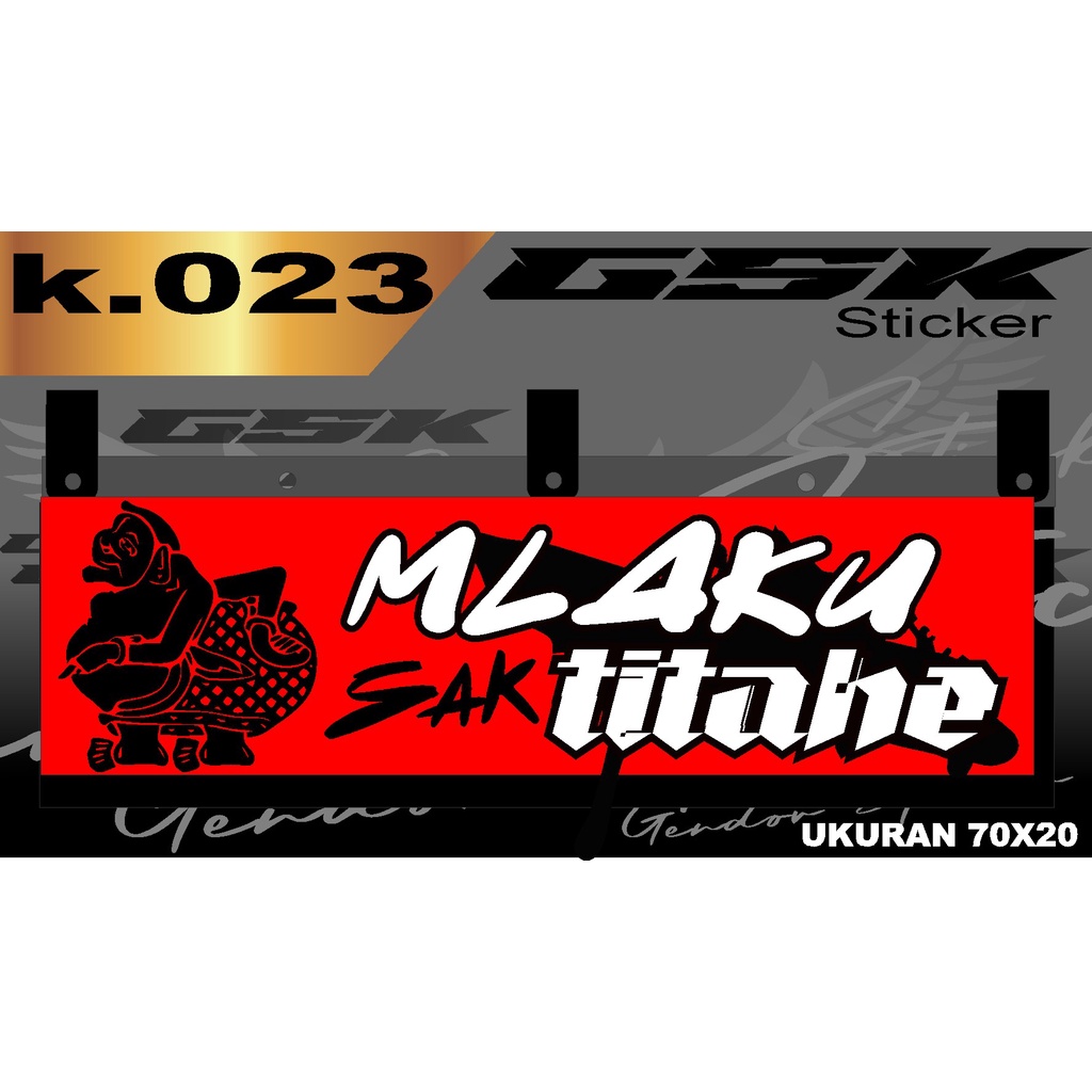 Stiker Cutting Karpet Belakang Truk All Sticker Variasi Karpet K.023