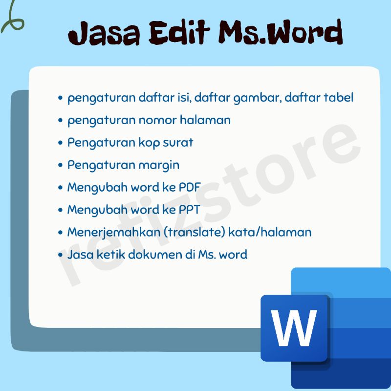 

Jasa edit ms. word