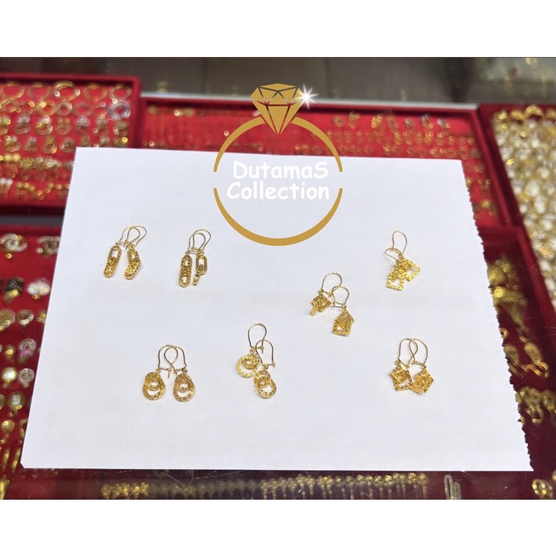 Anting Trawang Berat 1gram an Anak & Dewasa Emas Asli Kadar 375%