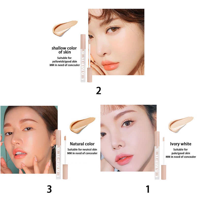 【COD】 Concealer Liquid Full Cover Makeup  Tidak Mudah Luntur Waterproof Korean Original Import-CH