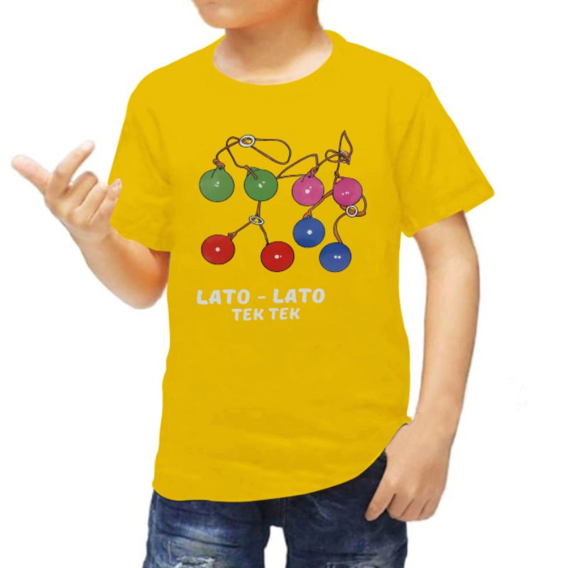 KAOS ANAK LAKI 1-12 TAHUN GAMBAR DI PRESS lato lato