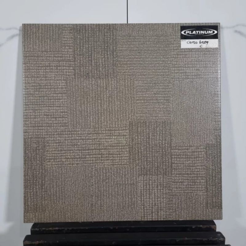KERAMIK LANTAI KASAR MATT PLATINUM CORSO BLACK GREY BROWN 40X40