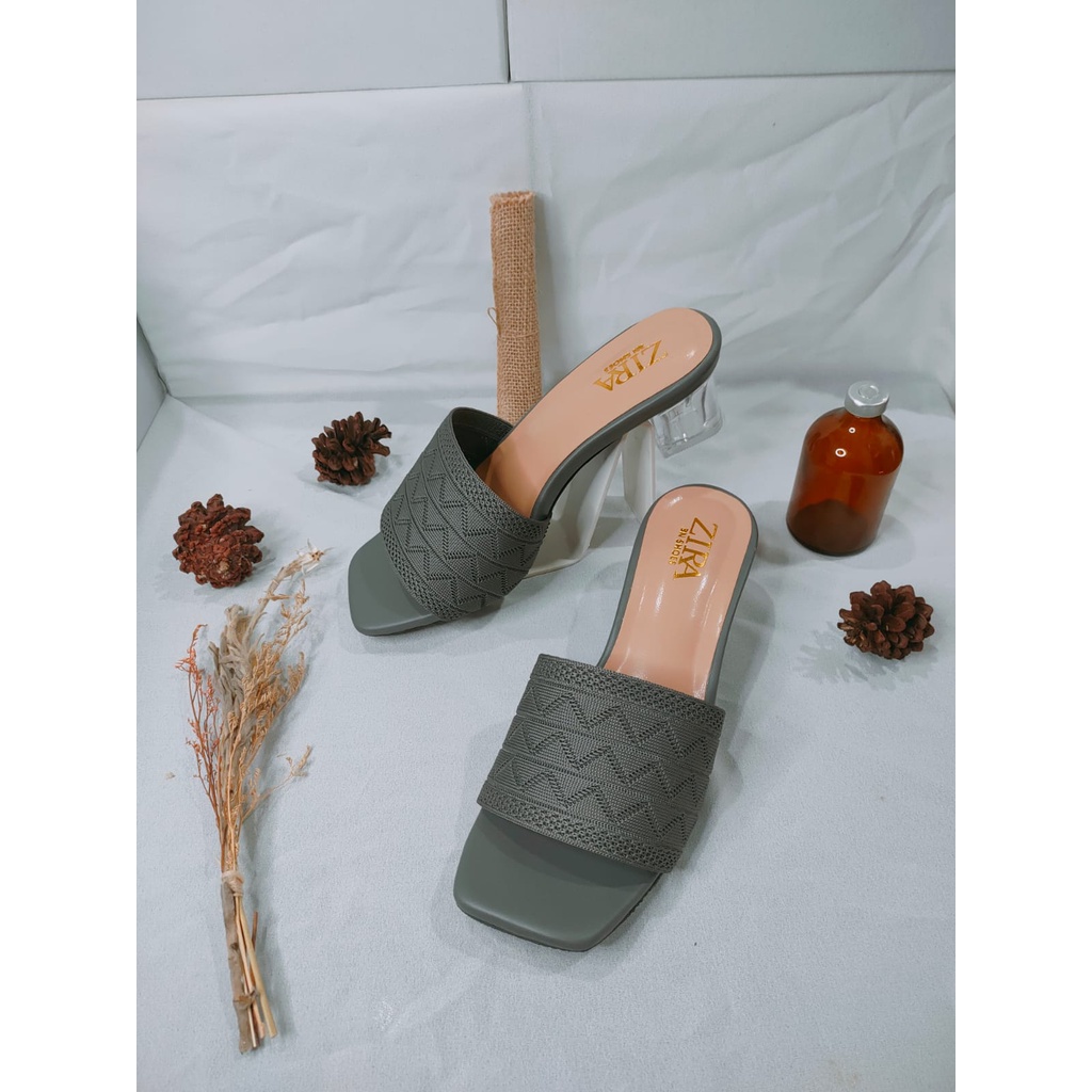 Sendal Heels Rajut Hak Kaca 5cm Terbaru Sandal buat Kondangan Wanita Kekinian  Hills Prempuan Sandal Real Pictt Sandal Pesta Sandal Cewek Dewasa Sandal hak kaca terbaru termurah ZR 05