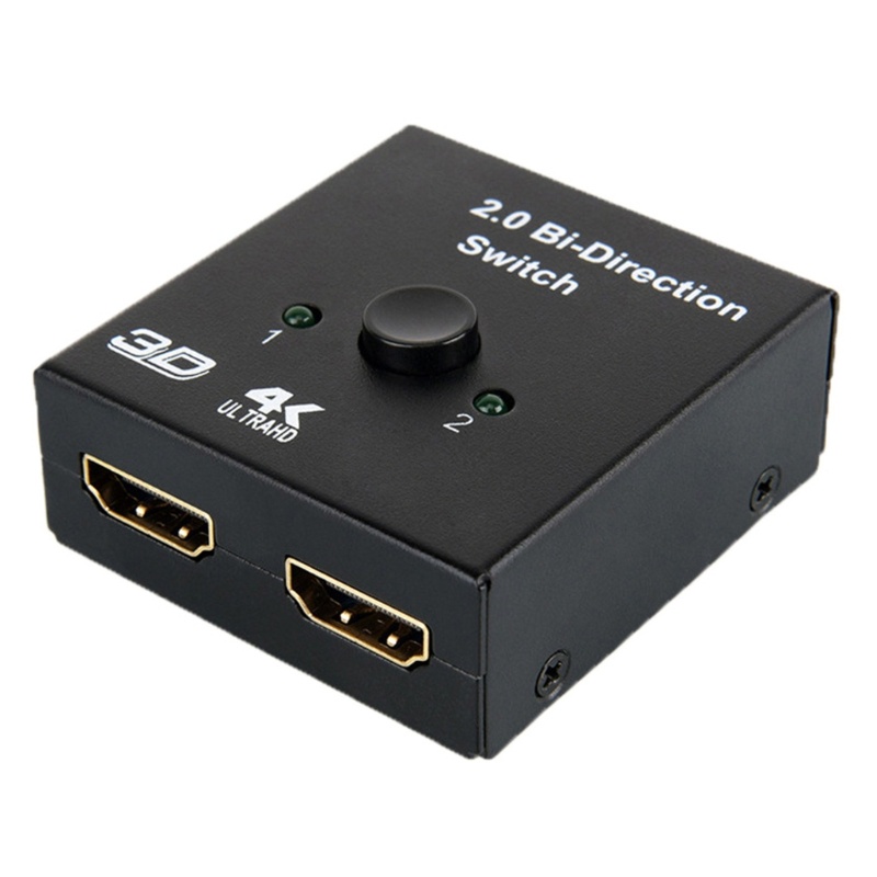 Zzz Saklar 4K 2port Bi-directional 1x2/2x1 Switcher Splitter Mendukung Ultra 4K 1080P