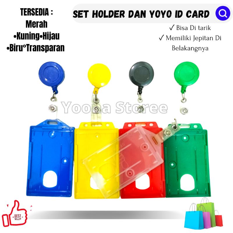 

Paket Casing ID Card Plastik Dengan Yoyo Id Beragam Warna