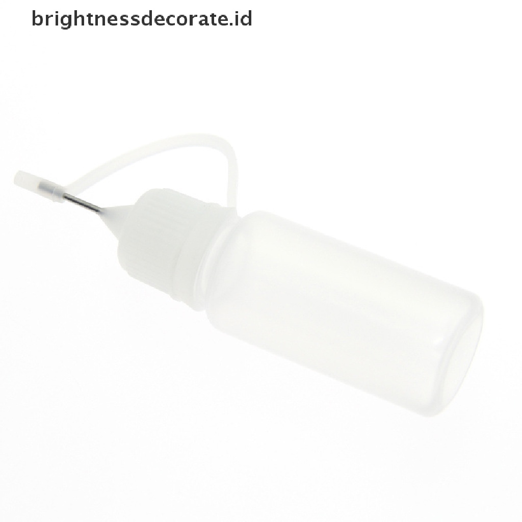 [Birth] Botol Aplikator Tip Bottle 10ml Untuk Alat Makeup Minyak Mulut Runcing Cat [ID]