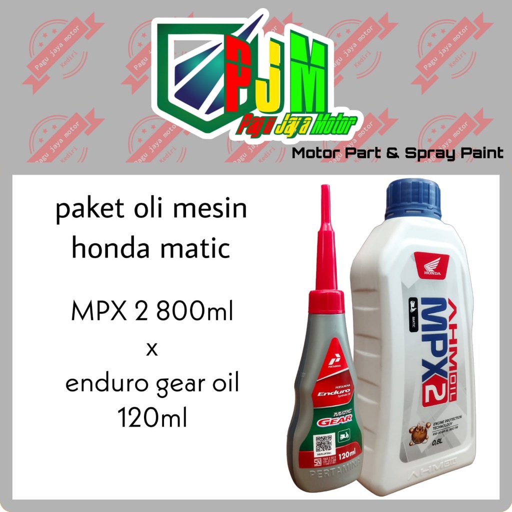 Paket oli mesin MPX 2 honda matic beat vario scoopy spacy 0.8liter