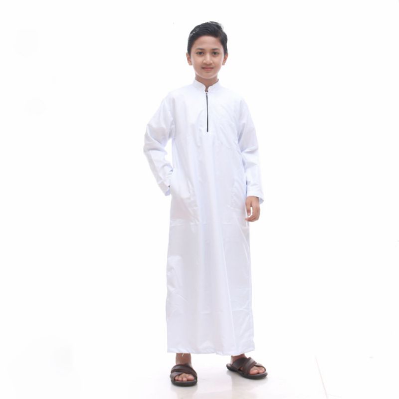 Jubah Anak Gamis Remaja Tanggung Model polos umur 10 - 14 Tahun