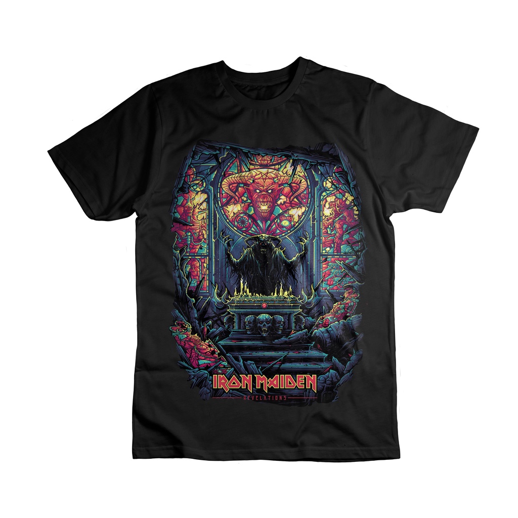IRON MAIDEN Tshirt Kaos Pria / Cetak Satuan dan Meteran Print DTF