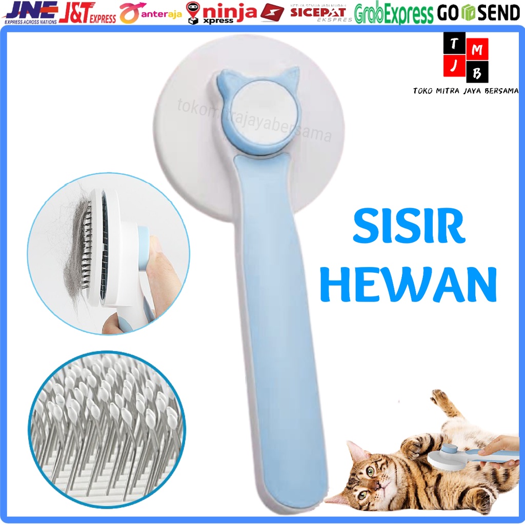 SISIR BULU GROOMING HEWAN KUCING ANJING PET BRUSH PERAWATAN OTOMATIS