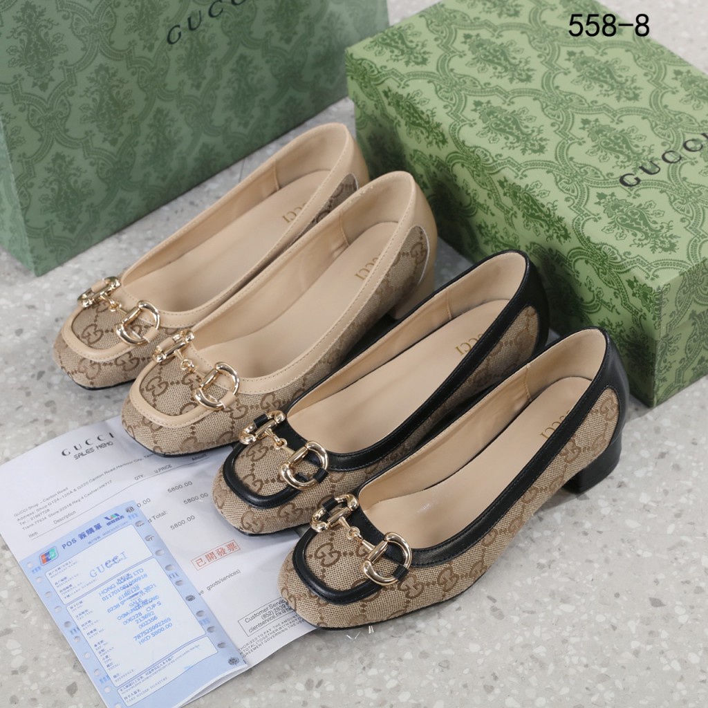 Baby Horsebit Pump in GG Canvas 558-8 NEW HB