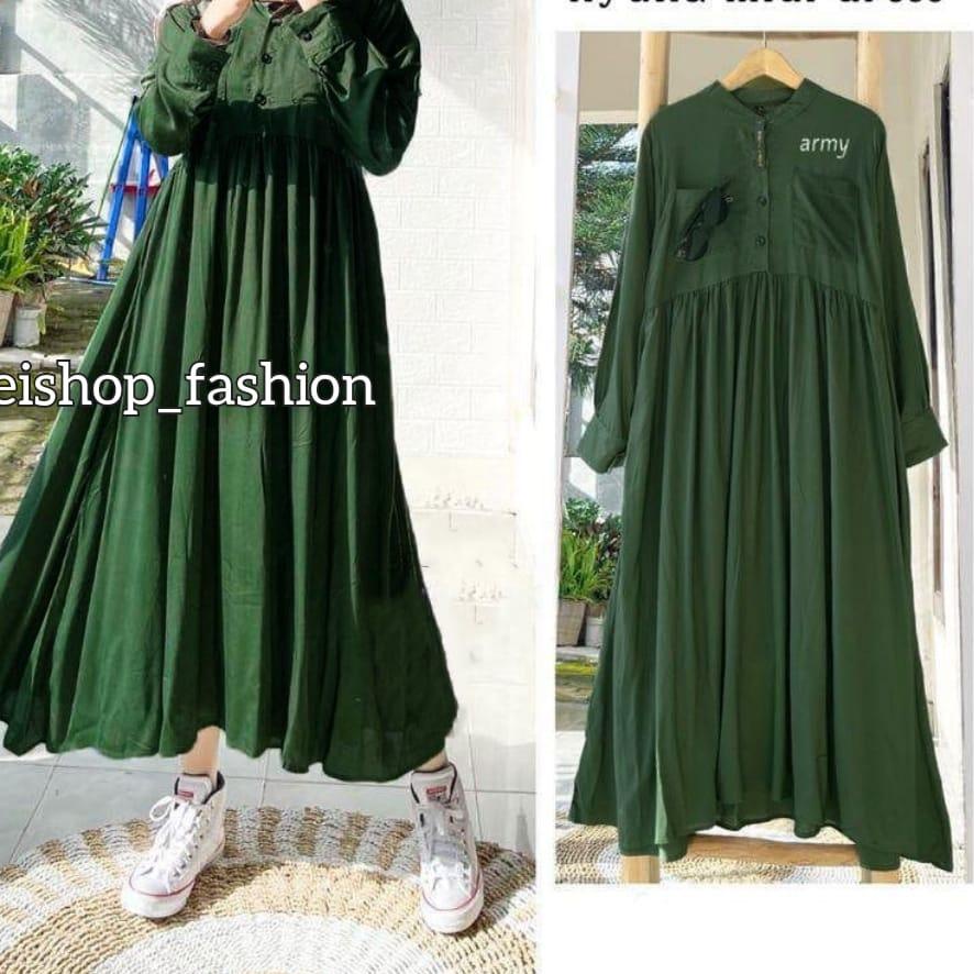 5.5 COD Hyuna Midi Dress l Dress Muslim Wanita Terbaru