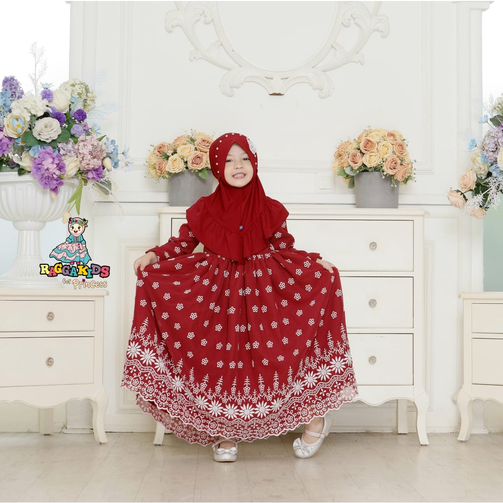 GAMIS MEWAH ANAK REMAJA PESTA TERBARU 2023 BRANDED CASUAL SYAR'I PREMIUM NYAMAN RAGGAKIDS FOR PRINCESS JAMEELAH SERIES