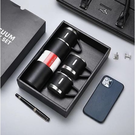 TOKO21GROSIR -- TERMOS VACUM FLASK GIFT BOX HAMPERS 500ml/TUMBLER BOTOL MINUM SET/TERMOS SULTAN