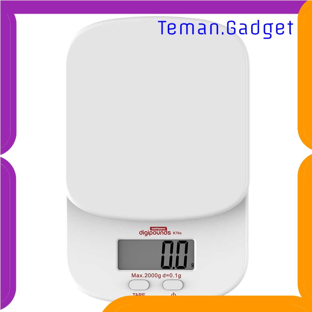 TG - DPR Taffware Digipounds Timbangan Dapur Mini Digital 2kg Akurasi 0.1g - K70a