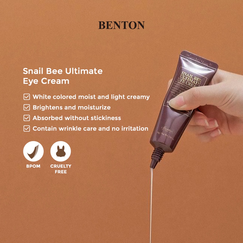 Benton Snail Bee Ultimate Eye Cream 30gr [Brightening Eye Cream]