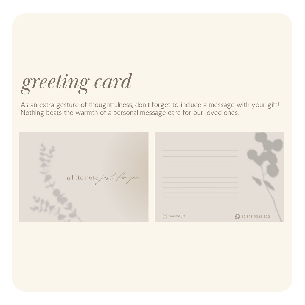 

GREETING CARD | KARTU UCAPAN