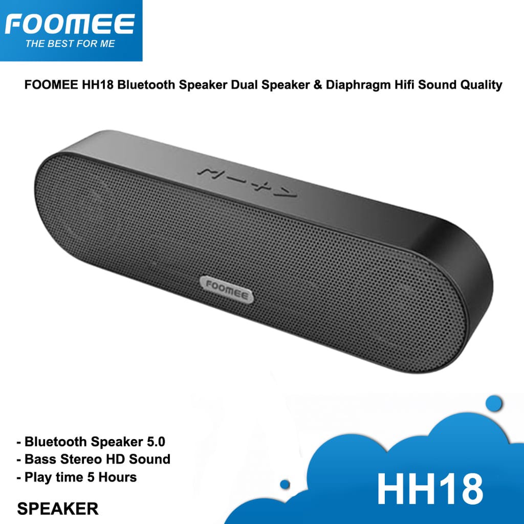 C_   Foomee HH18 Speaker Bluetooth Dual Speaker Diaphragm Sound Quality