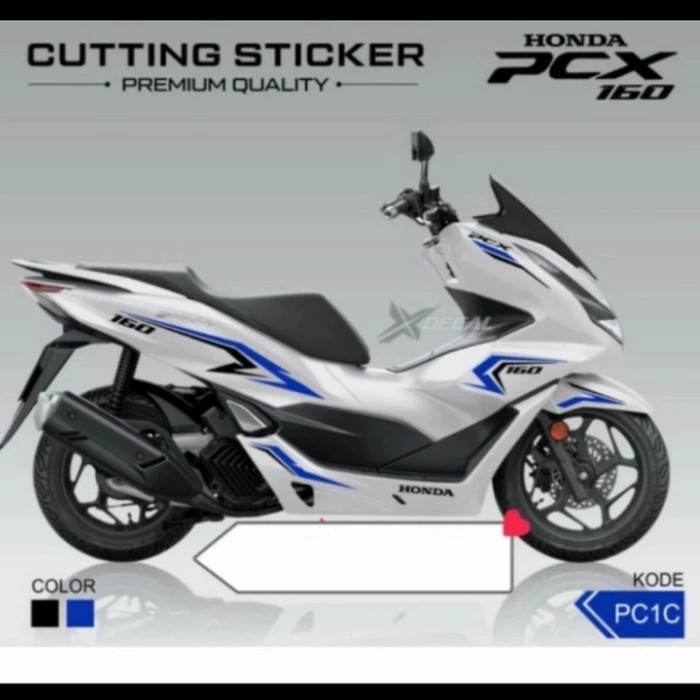 

TERLARIS | Striping cutting sticker Pcx 160 5pilihan warna motor white - PC1C