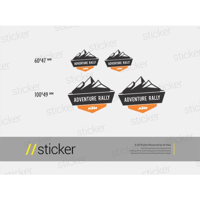 

TERLARIS | KTM Adventure Rally - Cutting Sticker Stiker Oracal Motor Otomotif