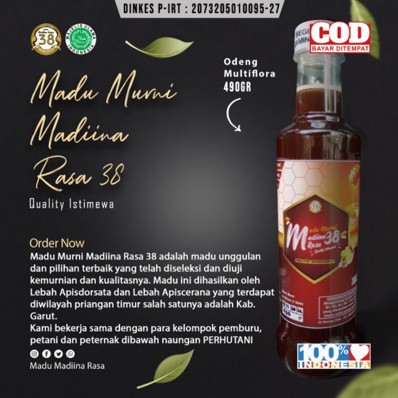 

Madu Murni Madiina Rasa 38 490gr