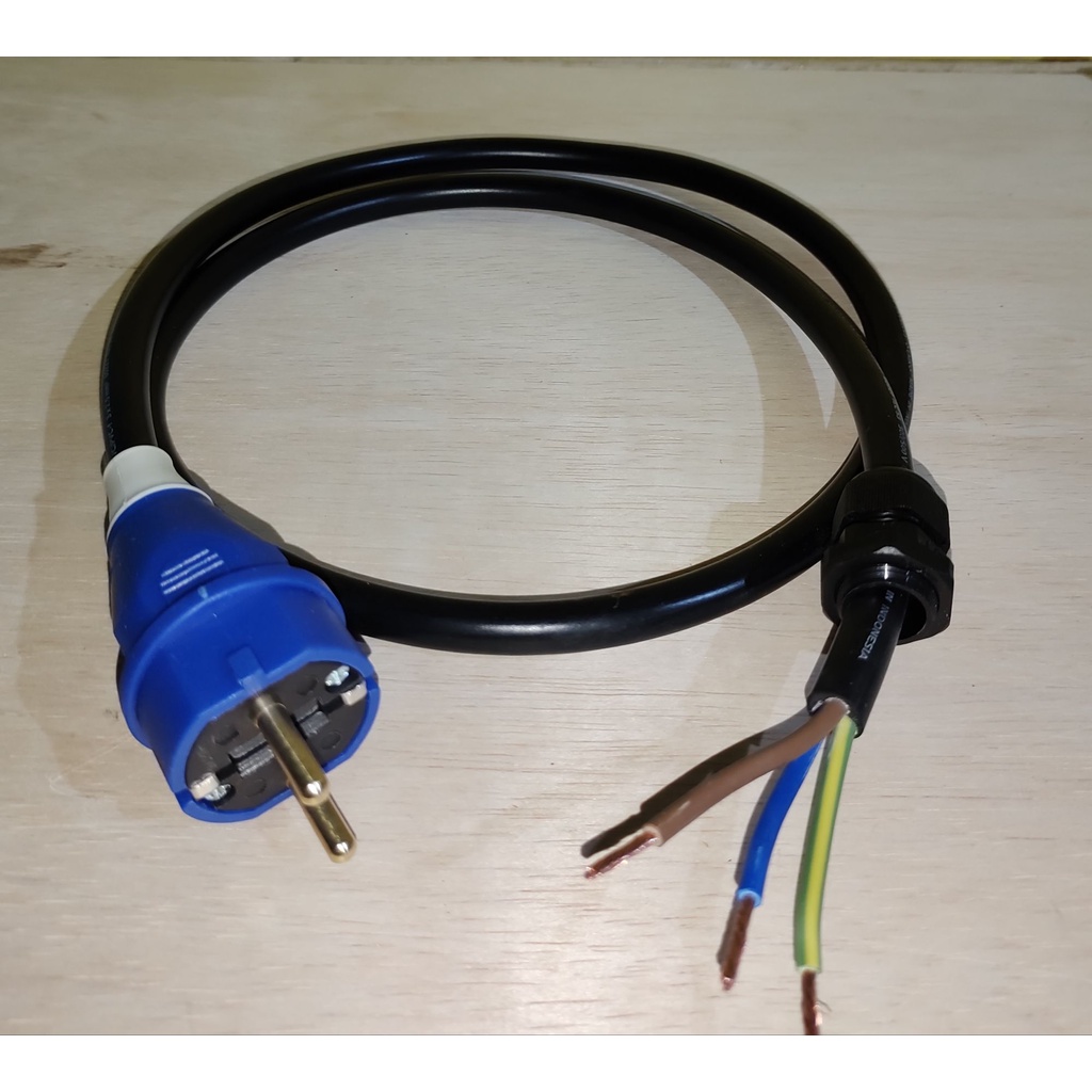 Kabel AC Power kabel kitani 3x2,5mm+ steker ewig+ gland kabel