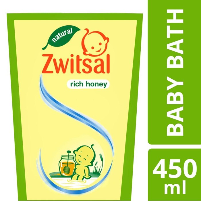 *FRAULEINCO* Zwitsal Baby Shampoo or Body Bath 450 Rich honey Antibacterial - 250ml Refill / 300ml Pump / 450 Pouch