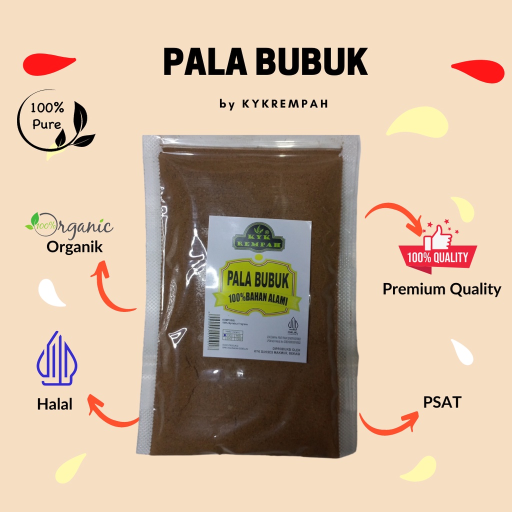 

Pala Bubuk / Ground Nutmeg [100 gram]