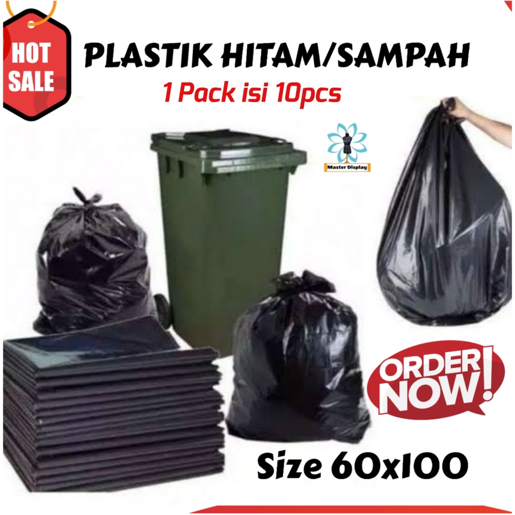 Plastik Hitam | Plastik Sampah | Kantong Plastik 60x100