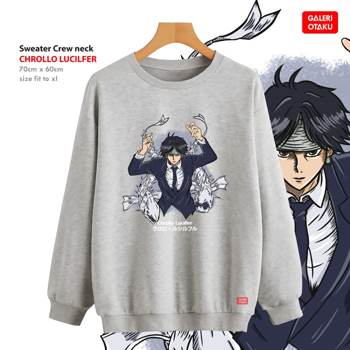 TERBARU SWEATER ANIME HUNTER X HUNTER CHROLLO LUCILFER / TOTEBAG ANIME PREMIUM / JAKET ANIME CREW NECK ANIME / SWEATER CHROLLO LUCILFER