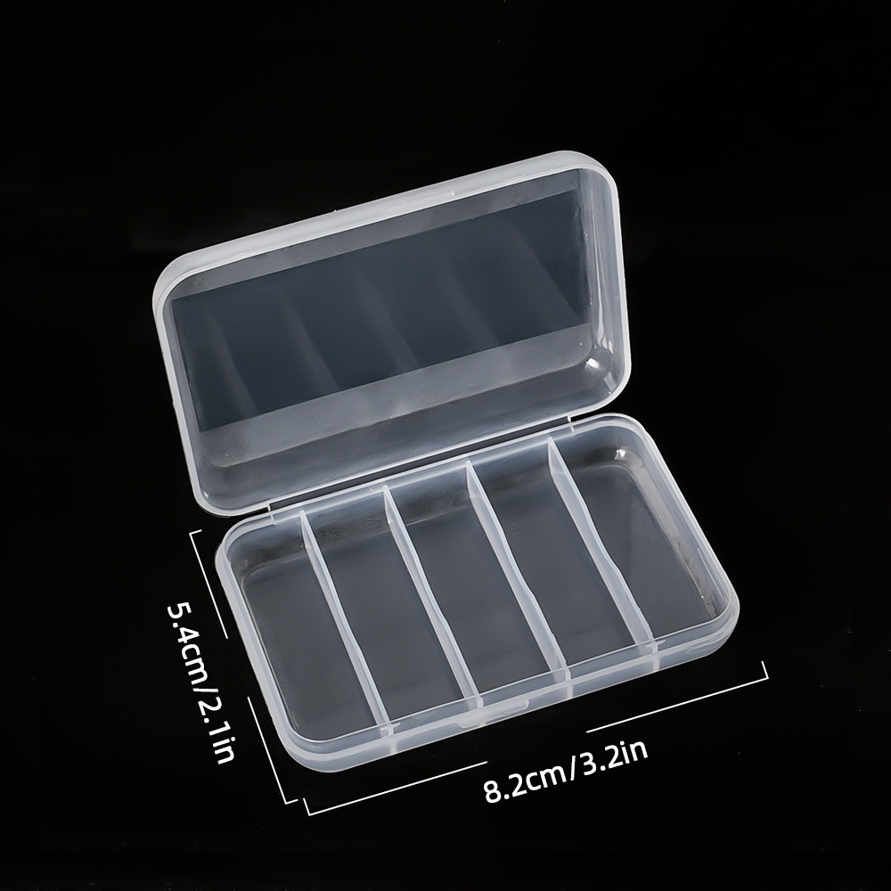 [Harga Grosir] 1pcs Tool Box Plastik 5sekat Kotak Perhiasan Plastik Adjustable Craft Storage Box Manik Gelang Kancing Kotak Perhiasan