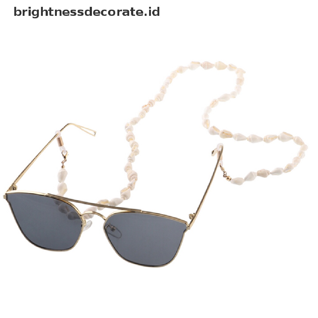 [Birth] Tempat Kacamata Rantai Shell Kacamata Baca Spectacles Neck Cord Metal Strap [ID]