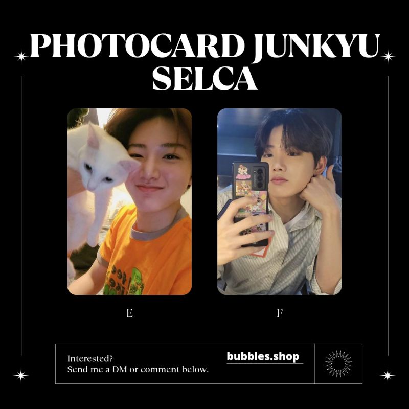 PHOTOCARD UNOFFICIAL JUNKYU TREASURE SELCA