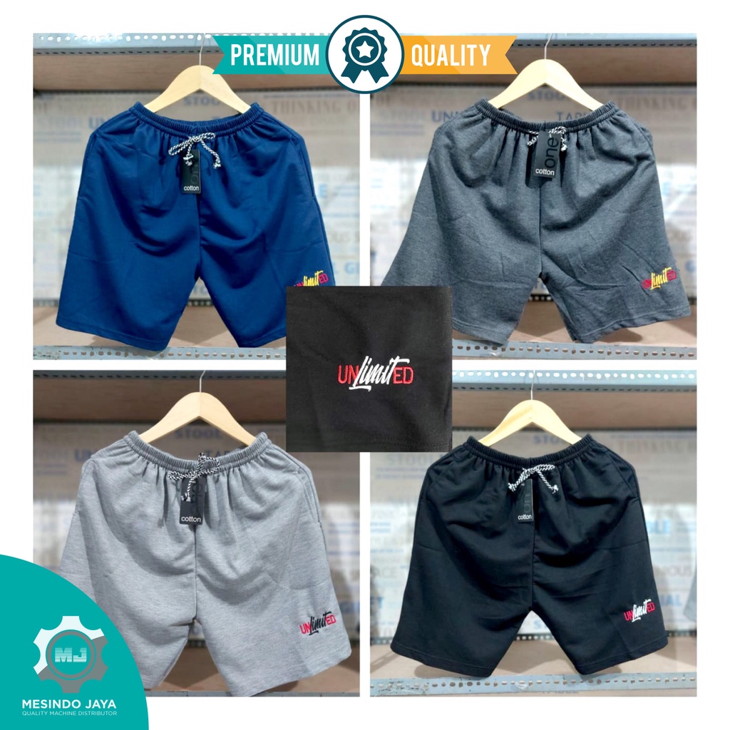 Celana Pendek Pria / Cowok / Laki-Laki Celana Santai Distro Gym Running Jogging Men Men's Short Pants Baby Terry Premium